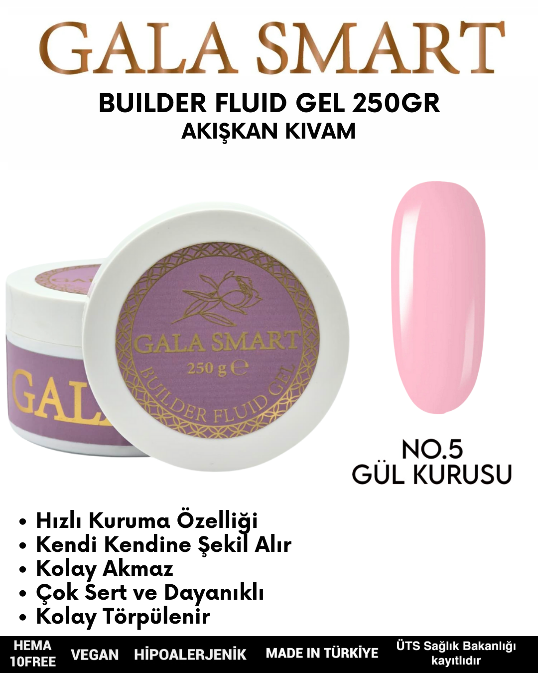 Builder Fluid Gel 250gr No: No: 05 resmi