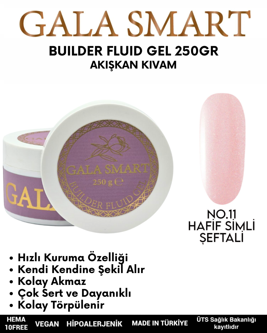 Builder Fluid Gel 250gr No: No: 11 resmi
