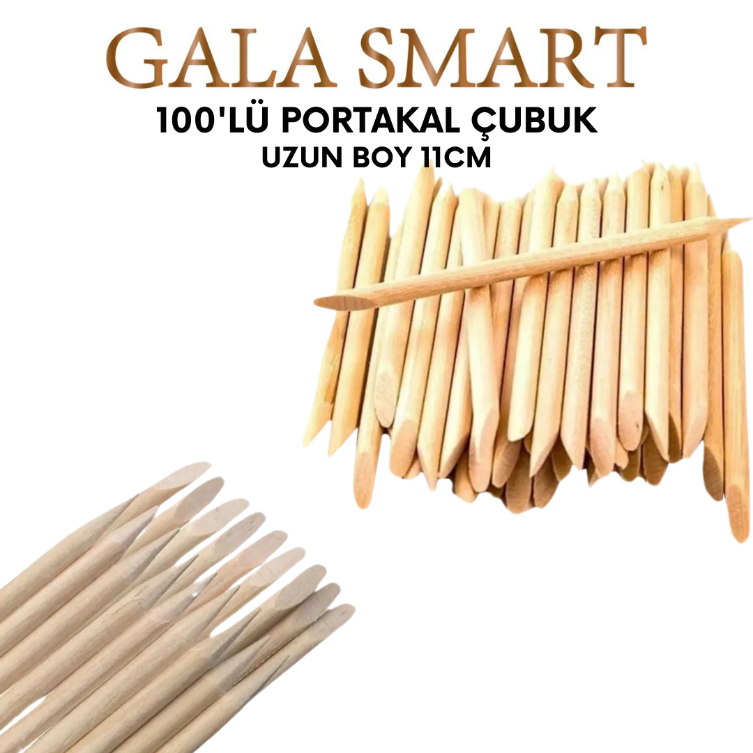 Ahşap Portakal Çubuk 100'lü resmi