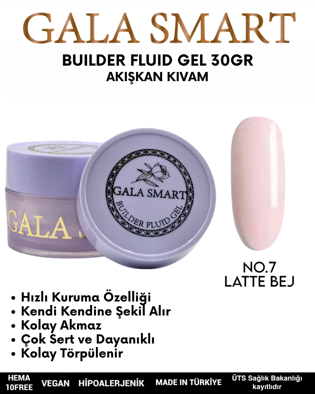Builder Fluid Gel 30gr No: 07 resmi