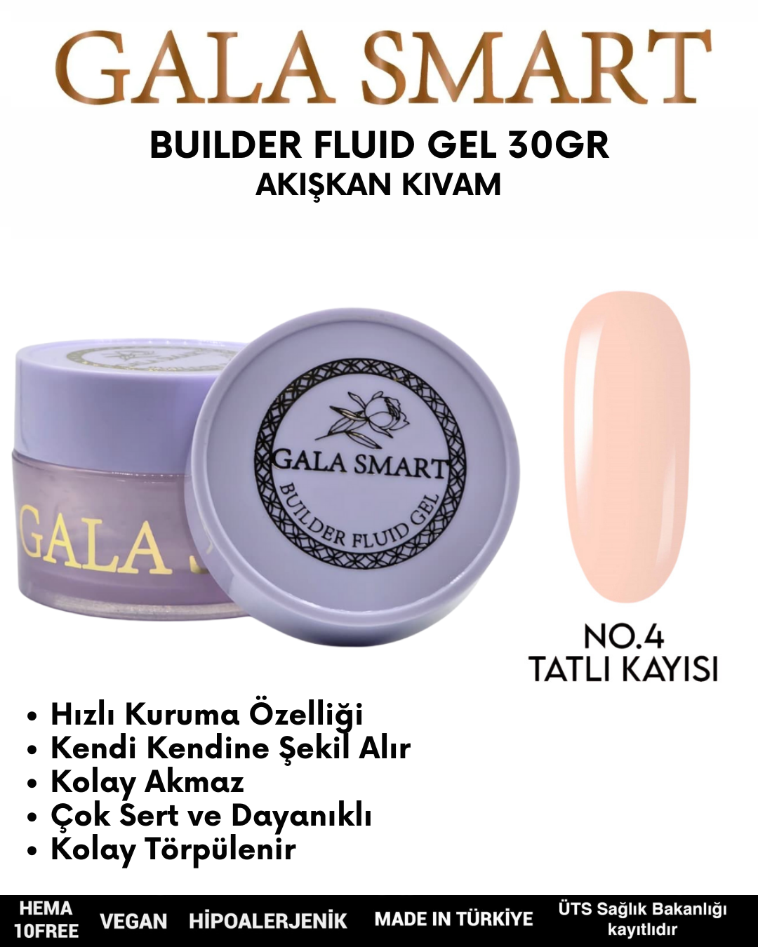Builder Fluid Gel 30gr No: 04 resmi
