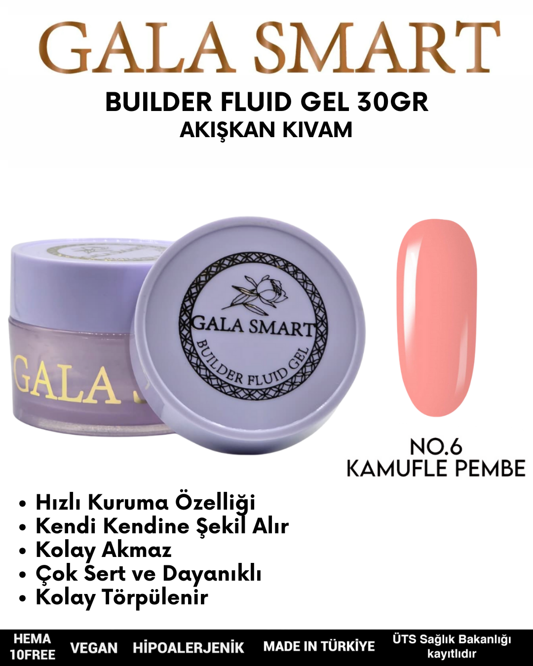 Builder Fluid Gel 30gr No: 06 resmi