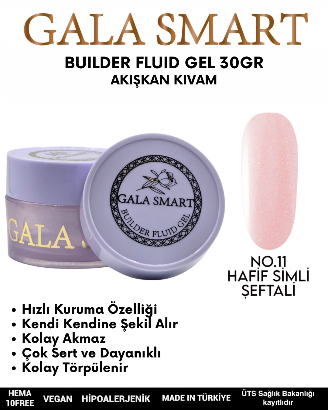 Builder Fluid Gel 30gr No: 11 resmi