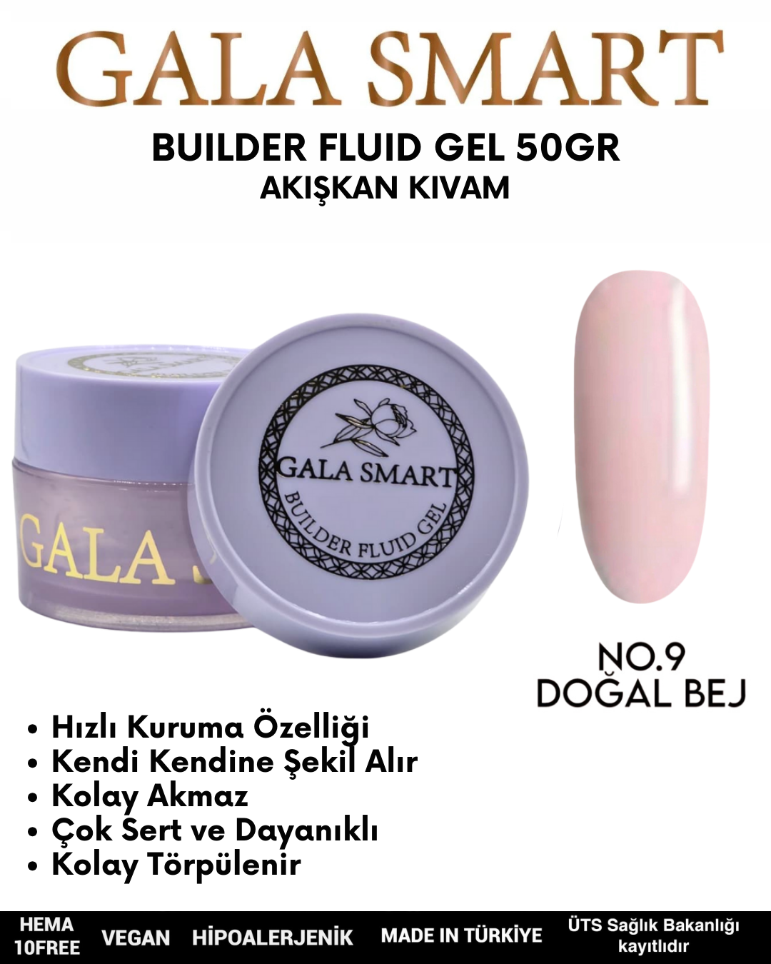 Builder Fluid Gel 50gr No: 09 resmi