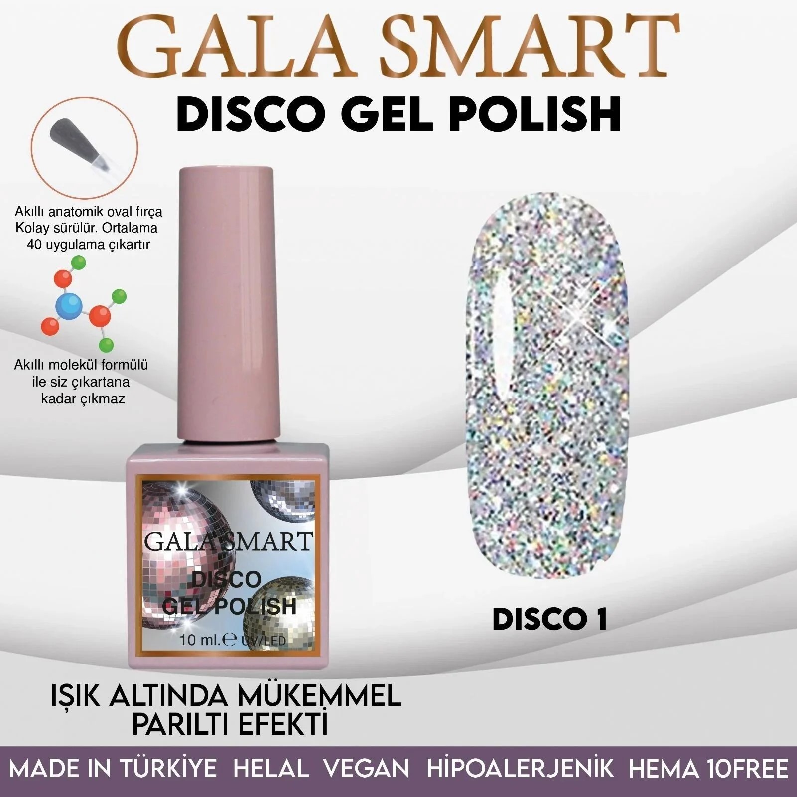 Disco Gel Polish No: D1 resmi