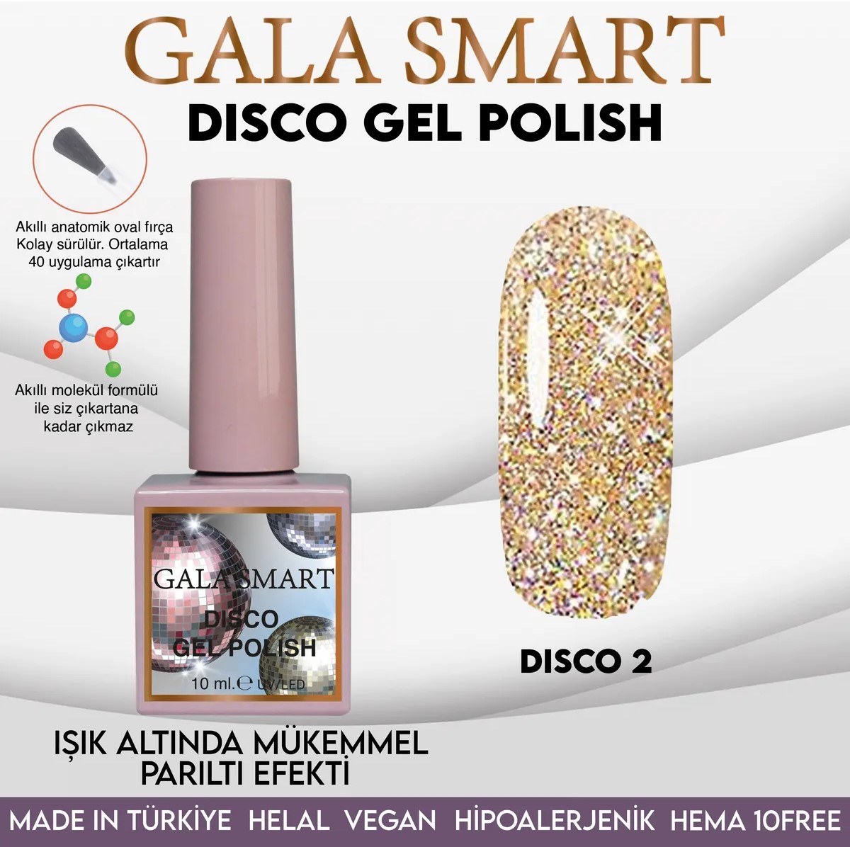 Disco Gel Polish No: D2 resmi