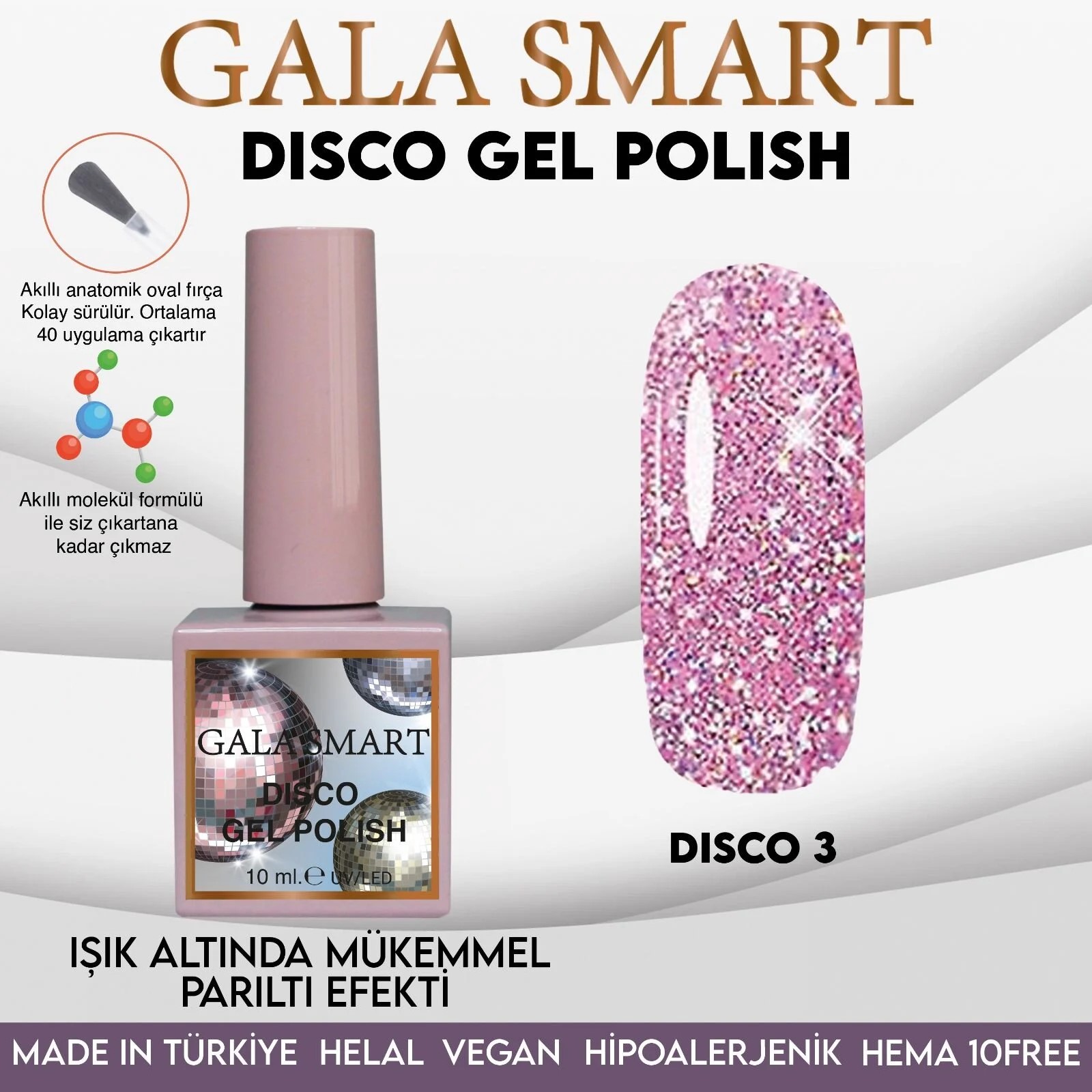Disco Gel Polish No: D3 resmi
