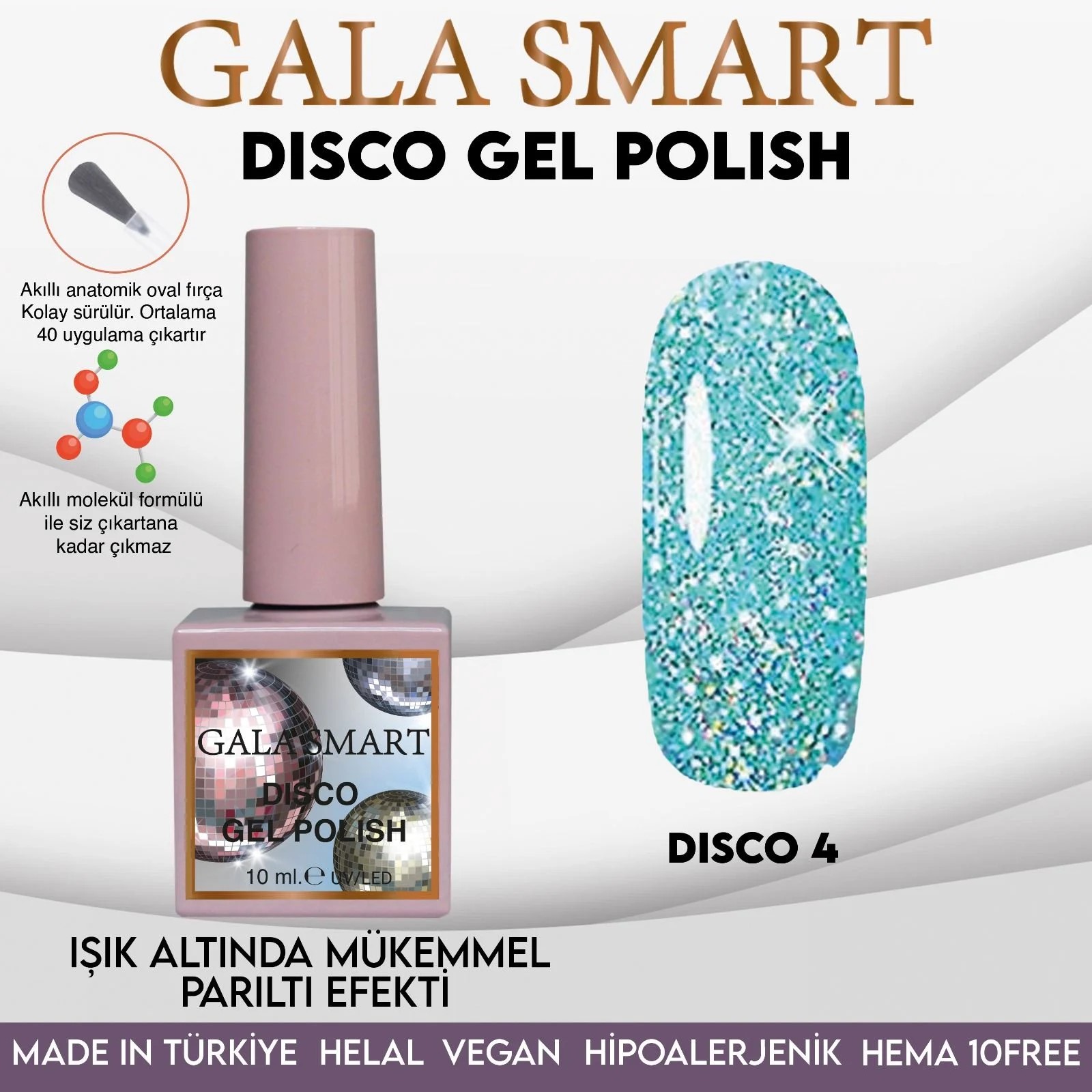 Disco Gel Polish No: D4 resmi