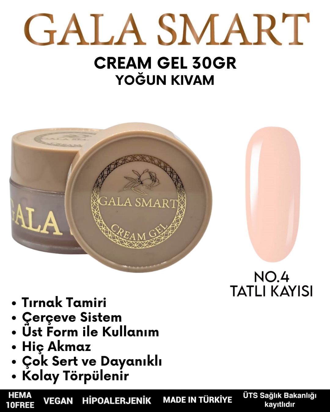 Cream Gel 30gr No: 04 resmi