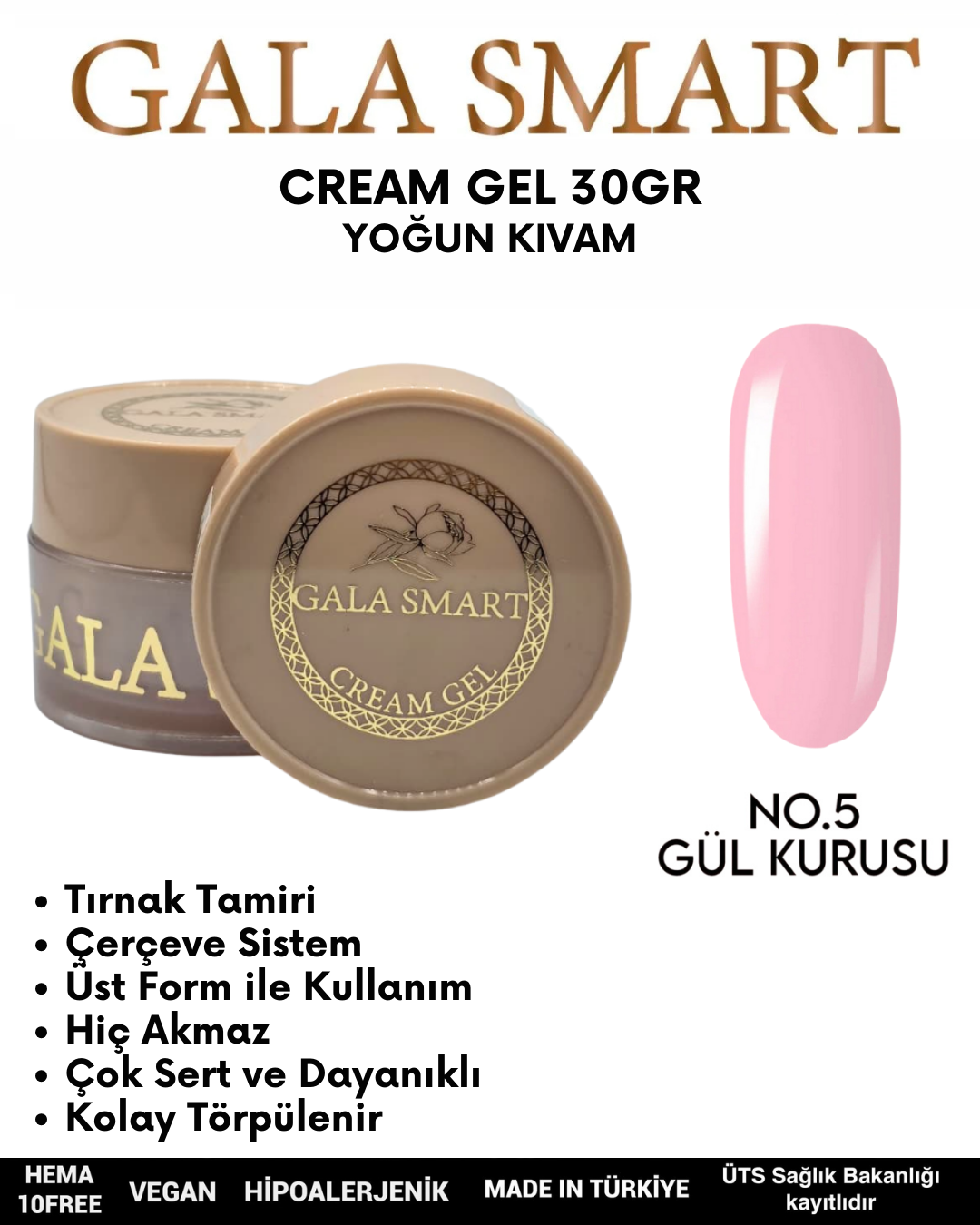 Cream Gel 30gr No: 05 resmi