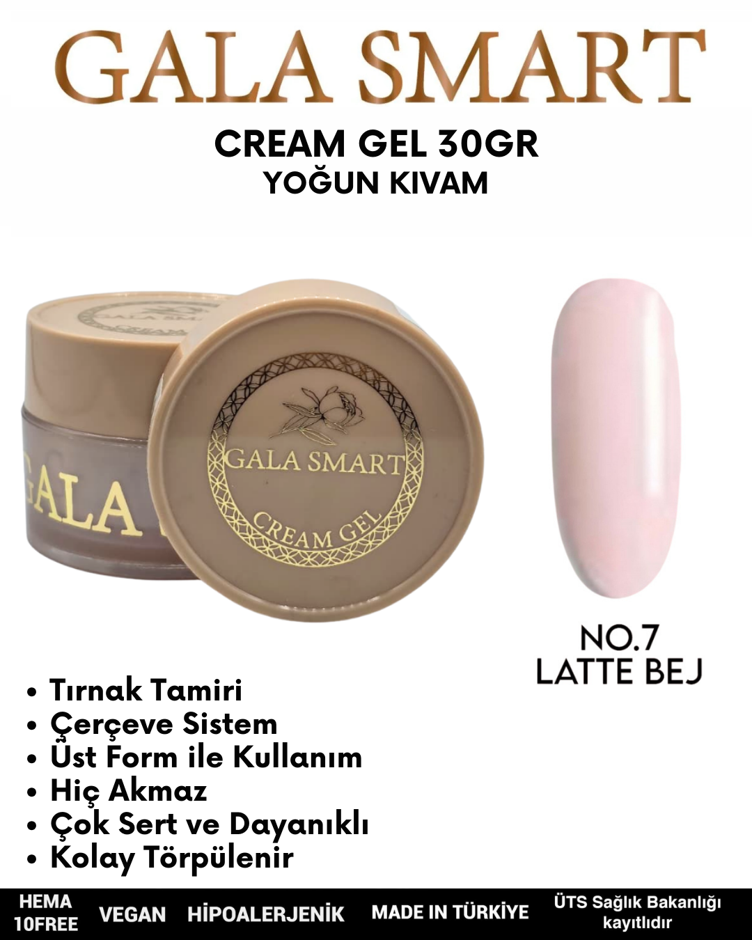 Cream Gel 30gr No: 07 resmi