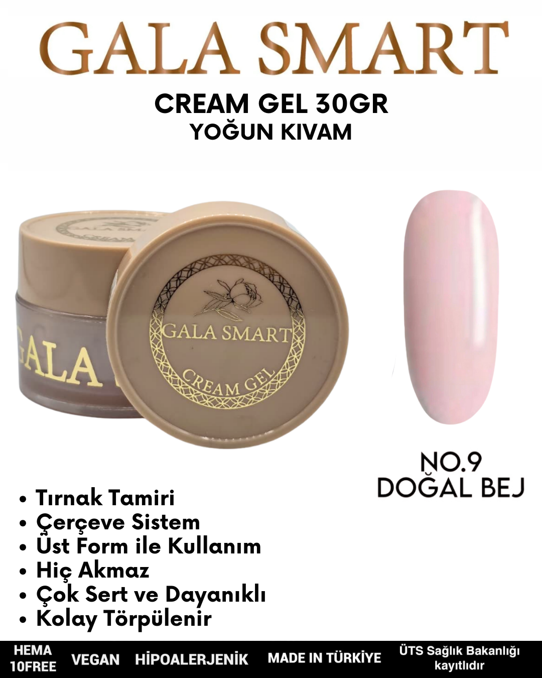 Cream Gel 30gr No: 09 resmi
