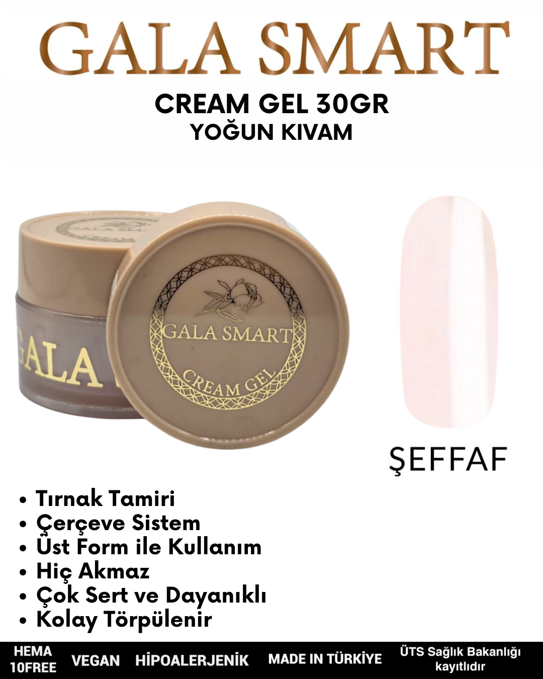 Cream Gel 30gr No: Clear resmi
