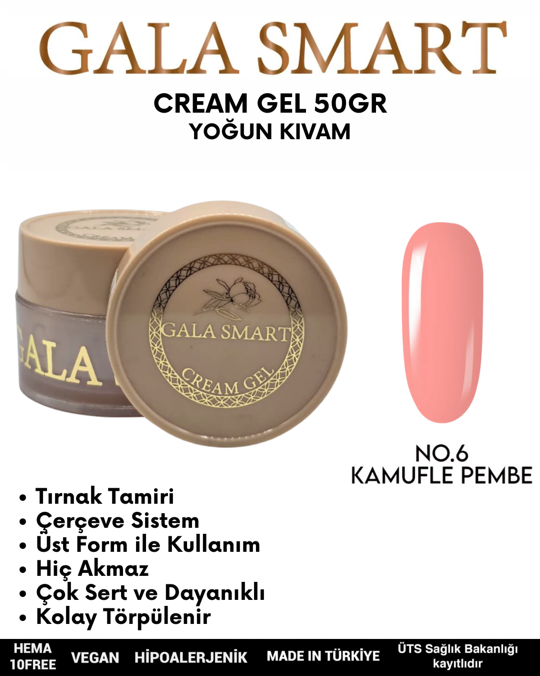 Cream Gel 50gr No: 06 resmi