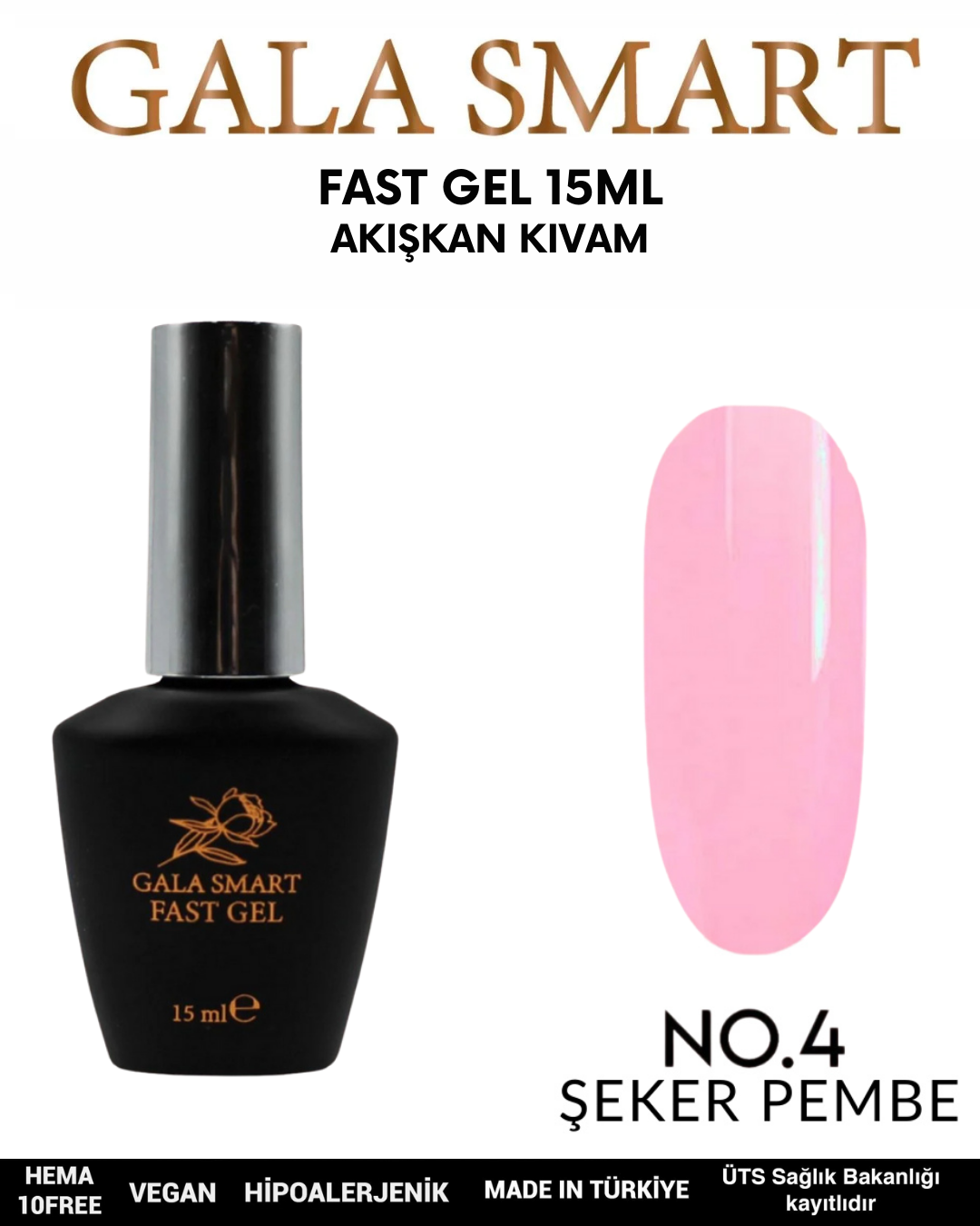 Fast Gel 15ml No: 004 resmi