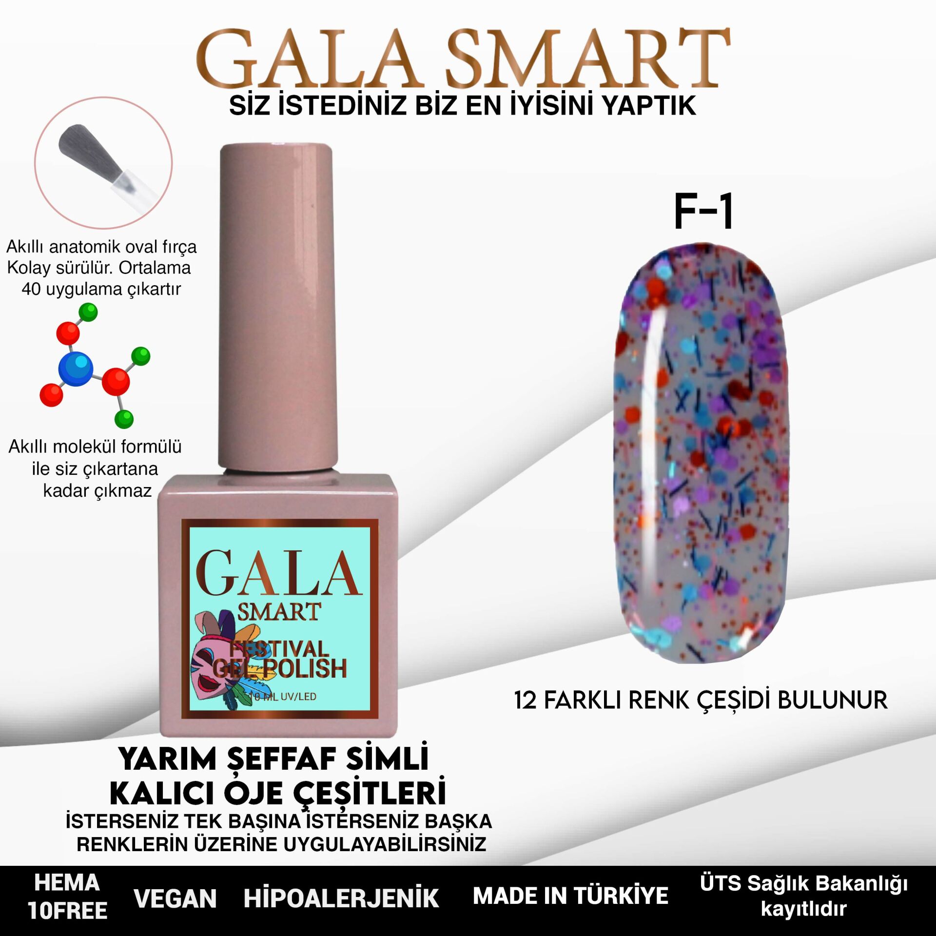 Festival Gel Polish No: F01 resmi