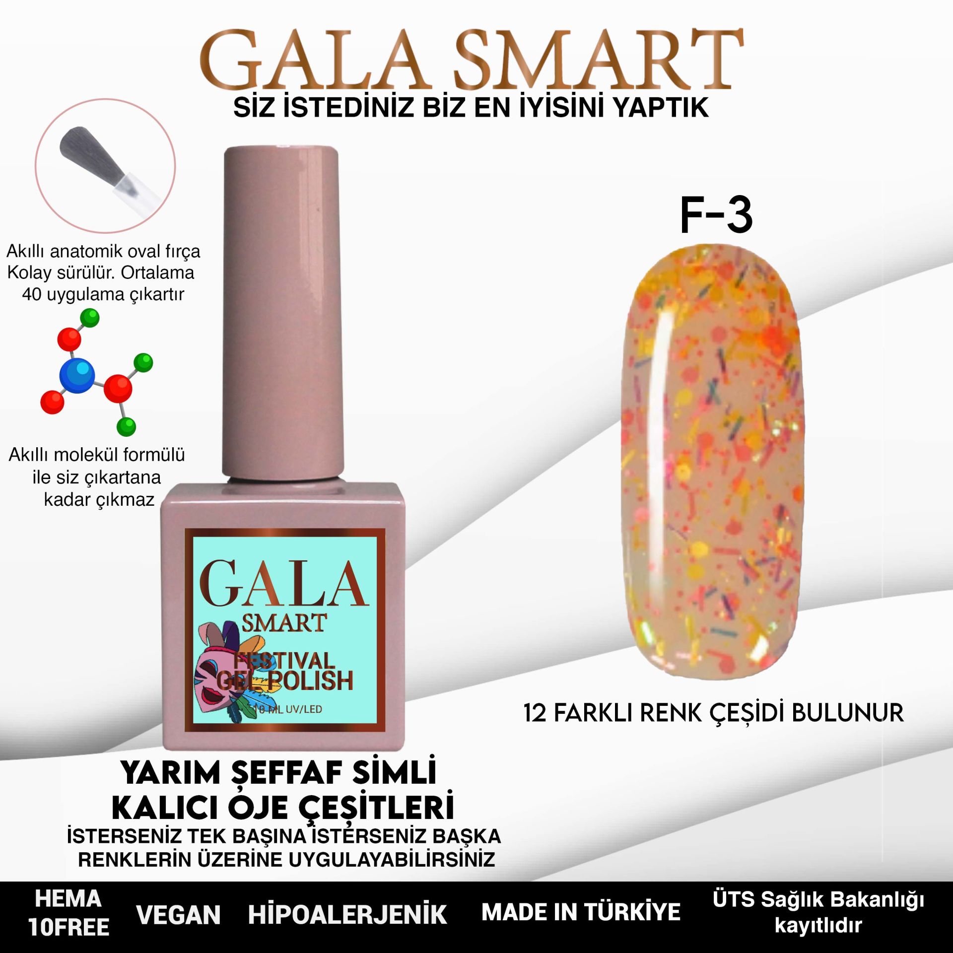 Festival Gel Polish No: F03 resmi