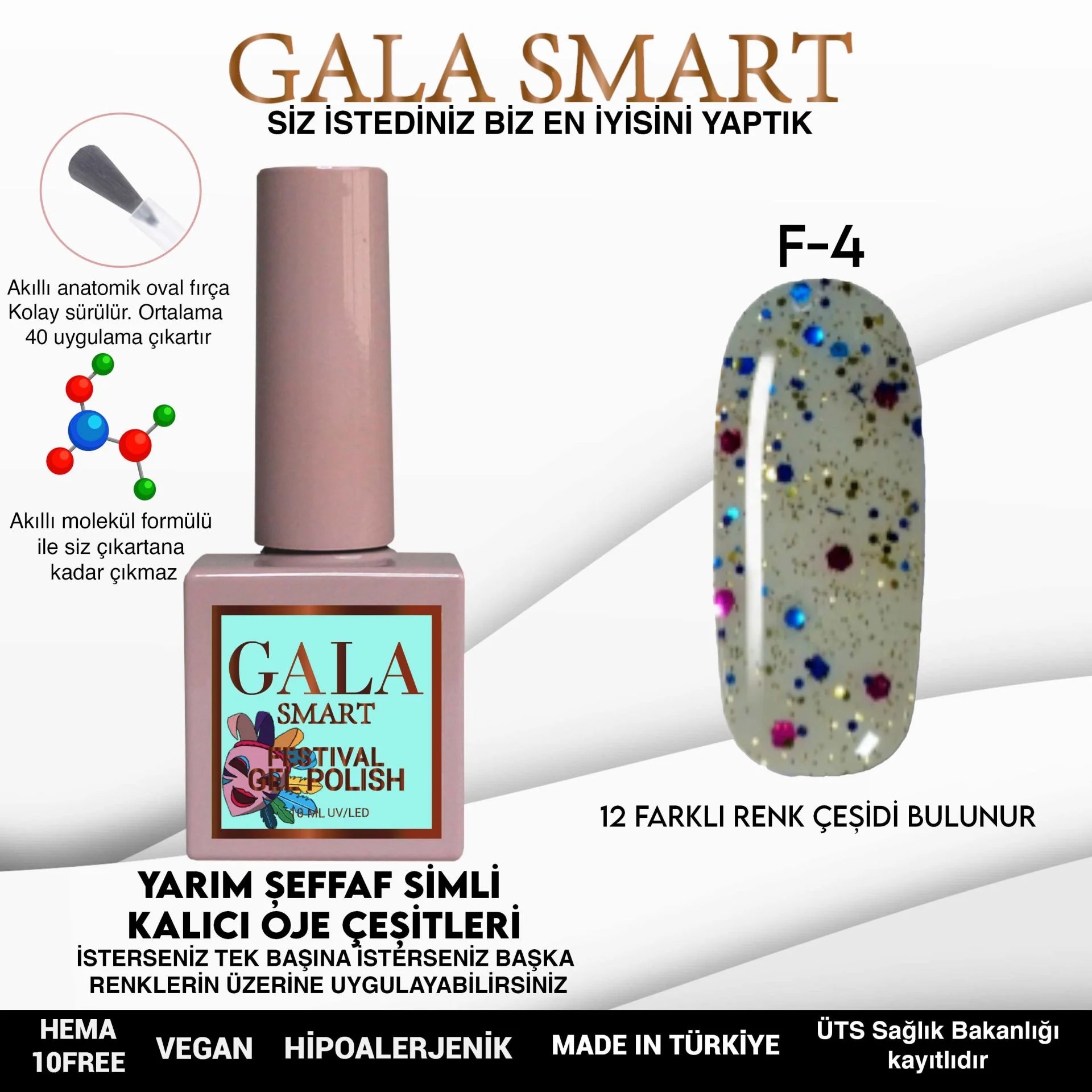 Festival Gel Polish No: F04 resmi