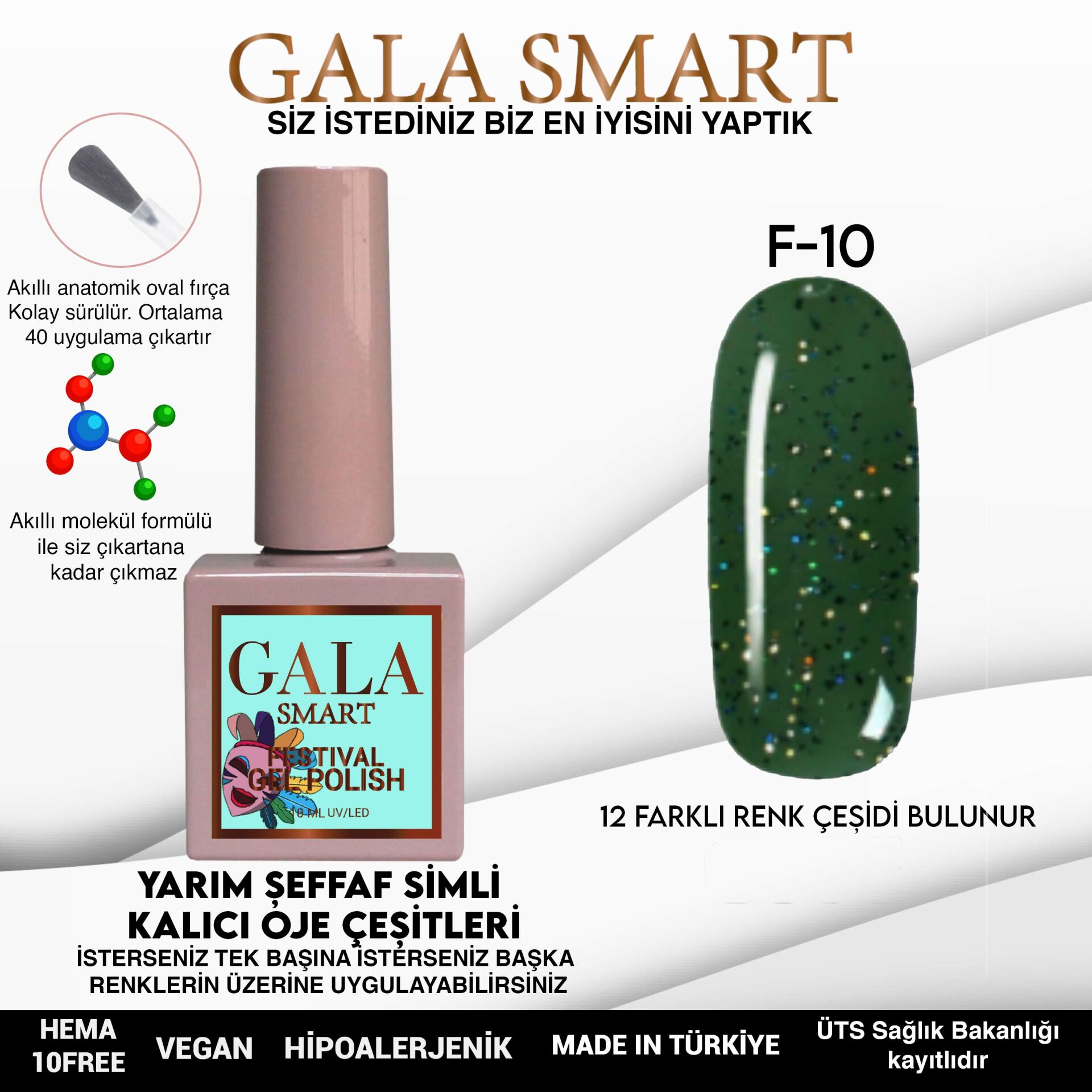 Festival Gel Polish No: F10 resmi