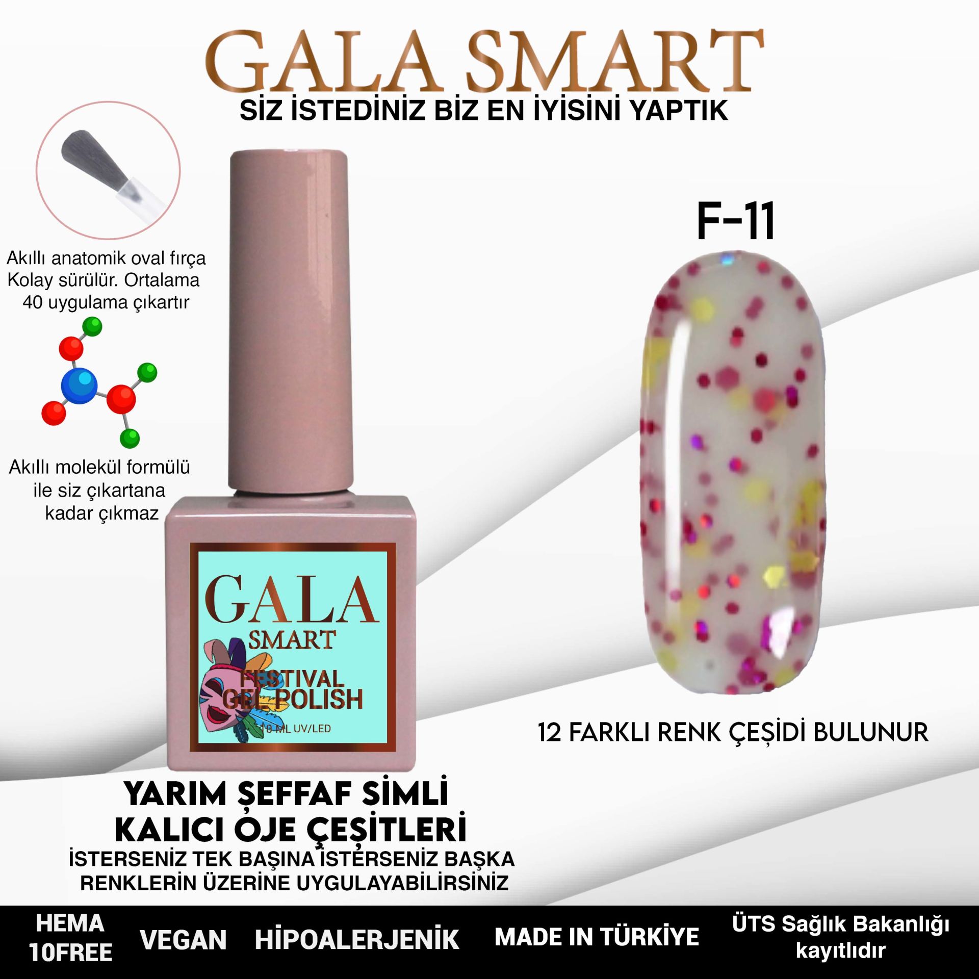 Festival Gel Polish No: F11 resmi