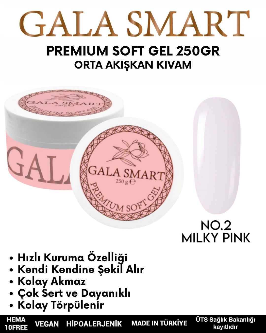 Premium Soft Gel 250gr No: 02 resmi