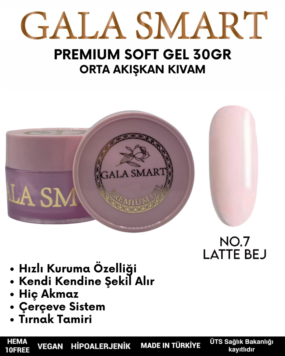 Premium Soft Gel 30gr No: 07 resmi