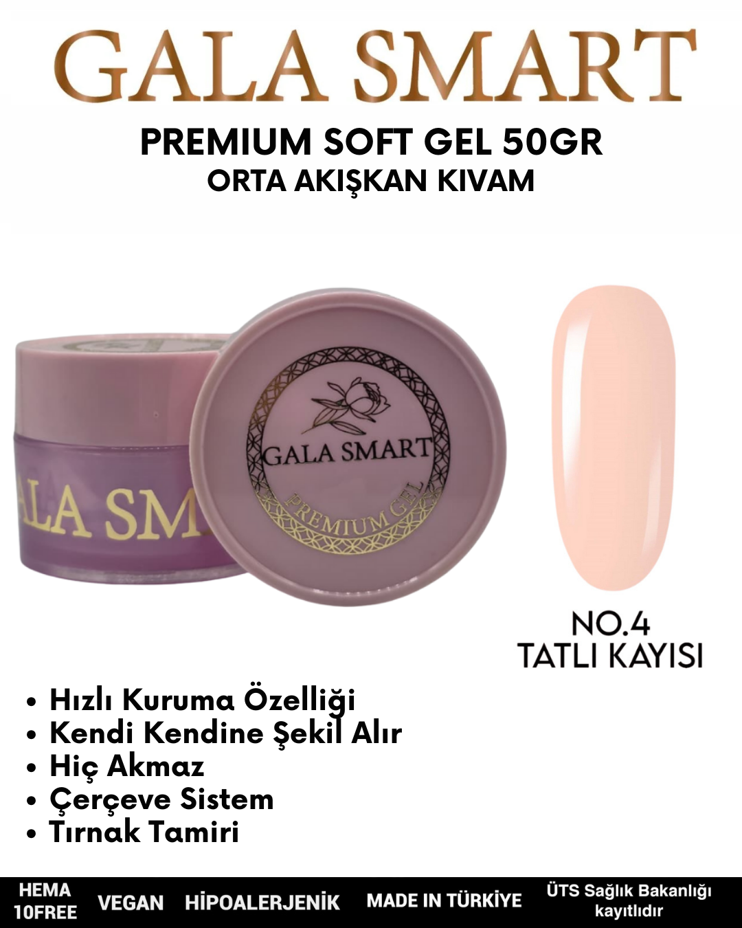 Premium Soft Gel 50gr No: 04 resmi