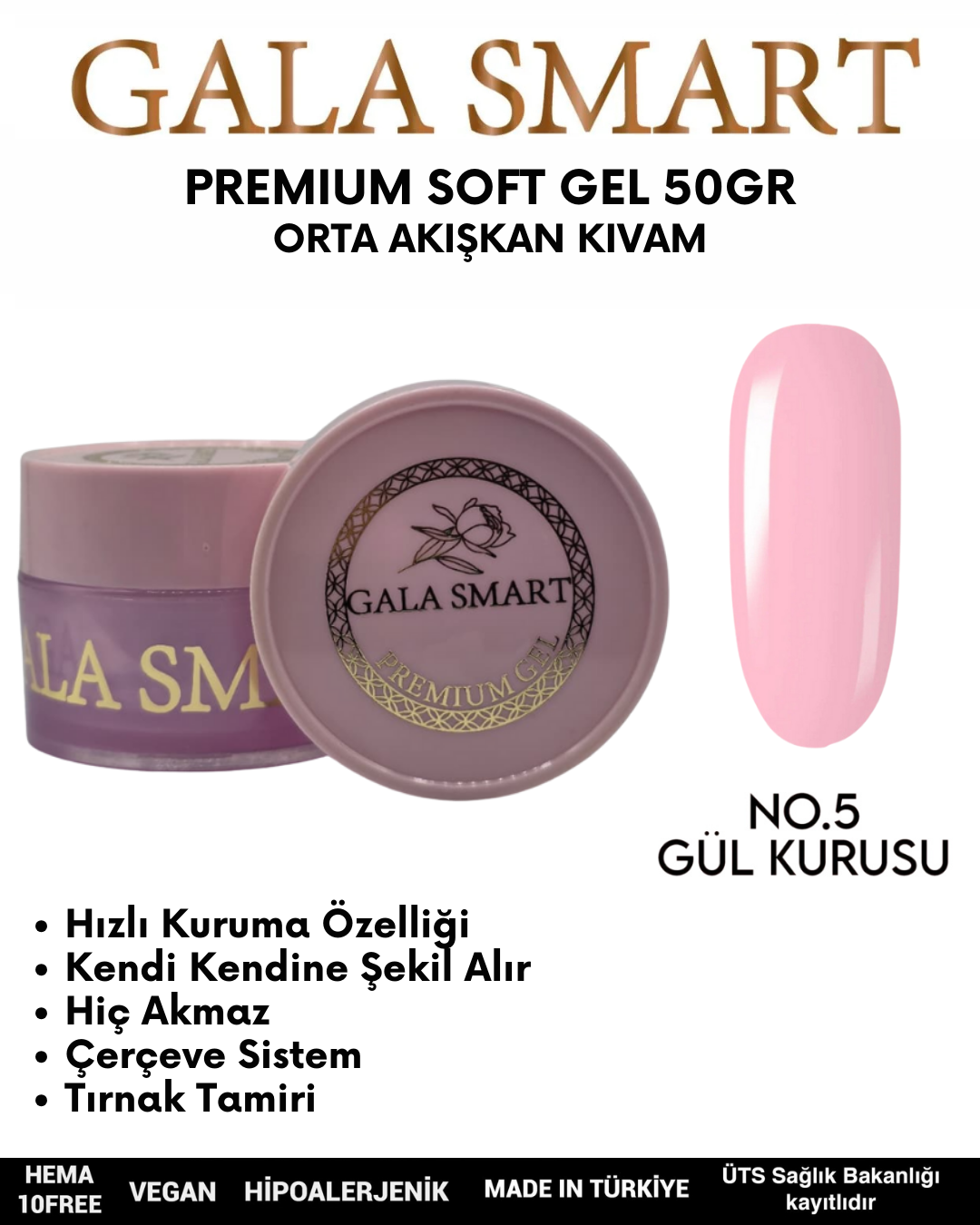Premium Soft Gel 50gr No: 05 resmi