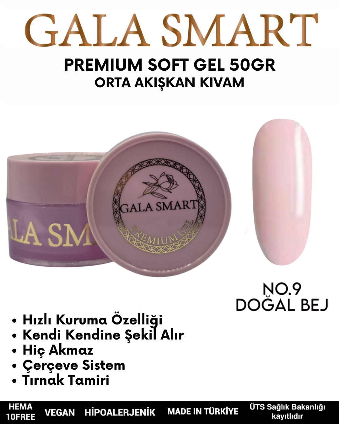 Premium Soft Gel 50gr No: 09 resmi