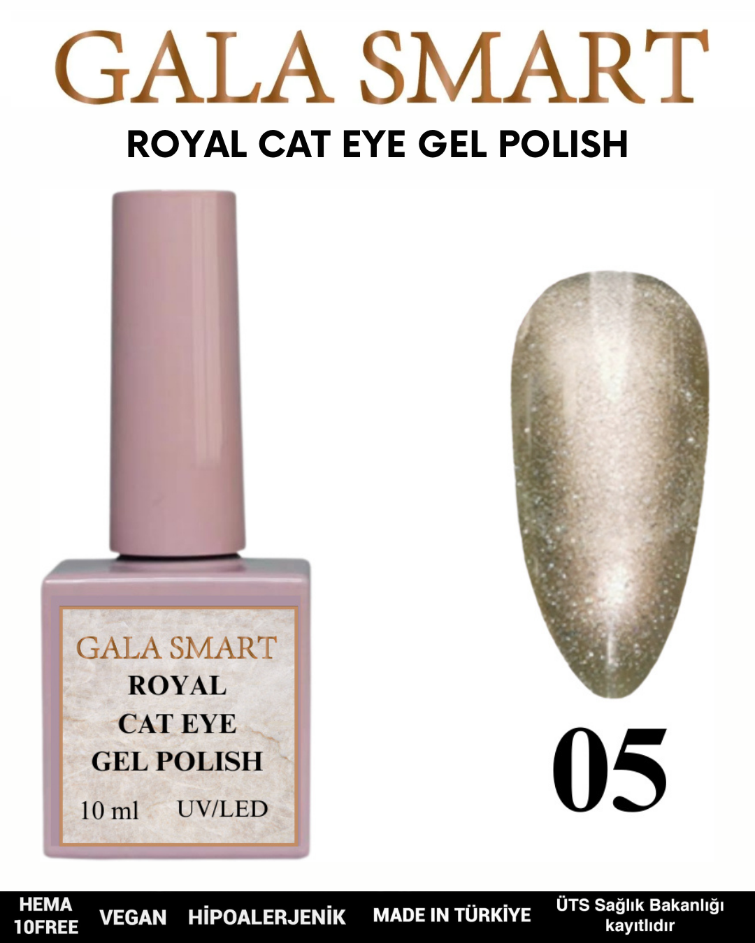 Royal Cat Eye Gel Polish No: 05 resmi