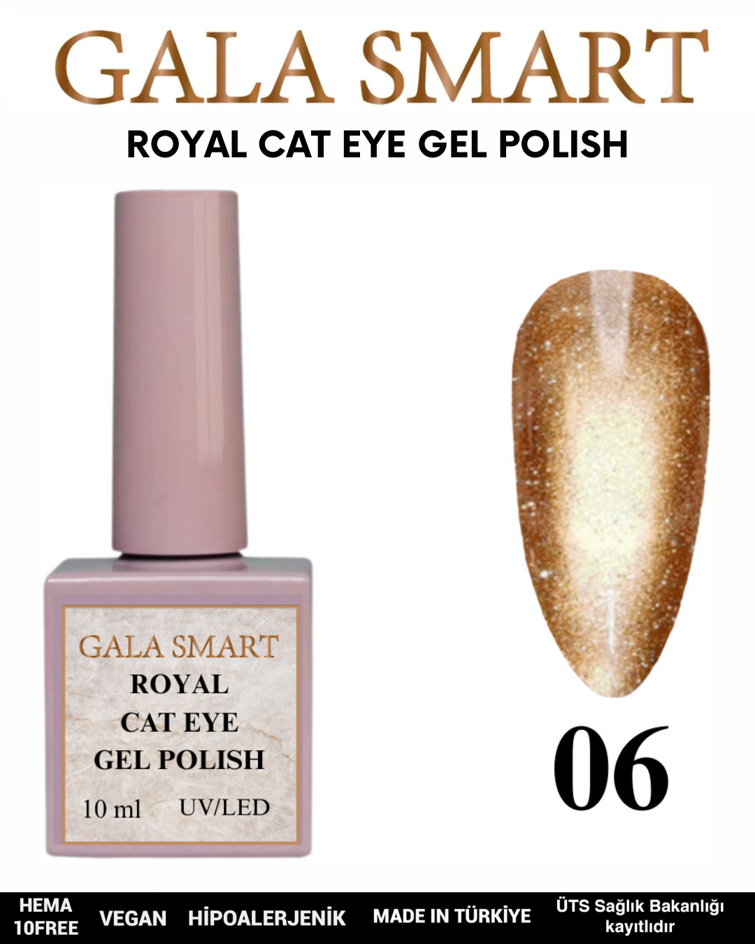 Royal Cat Eye Gel Polish No: 06 resmi