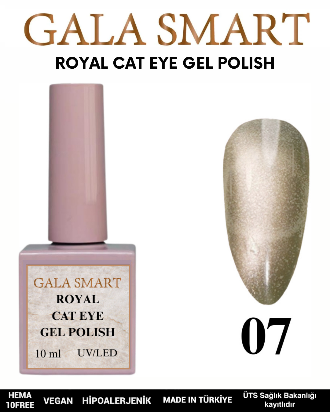 Royal Cat Eye Gel Polish No: 07 resmi