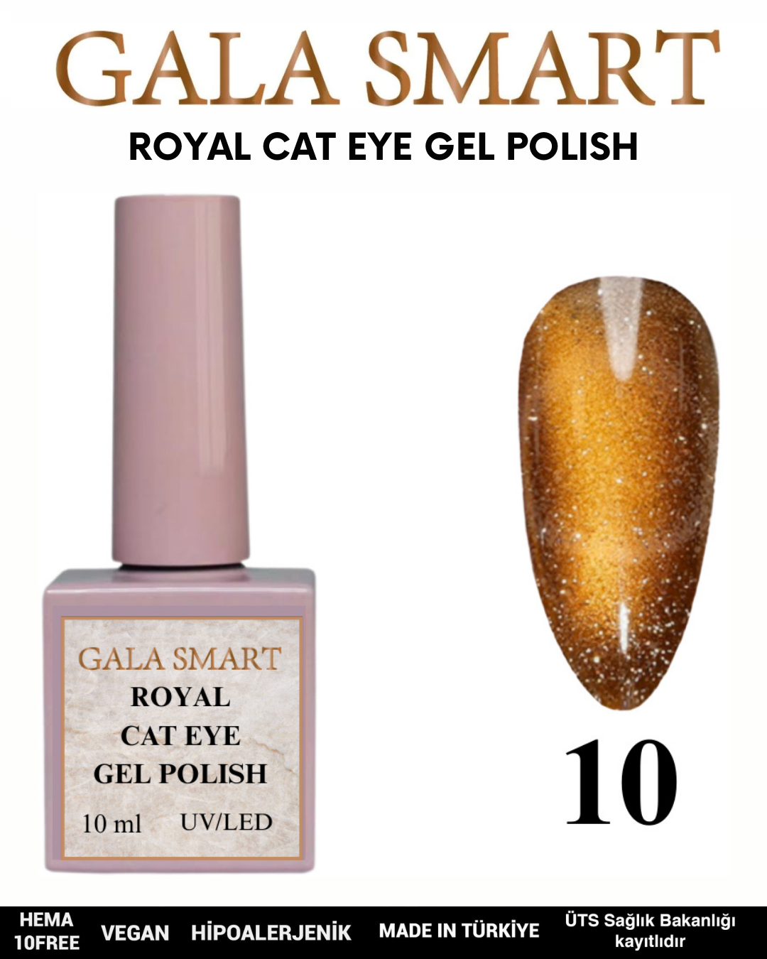 Royal Cat Eye Gel Polish No: 10 resmi