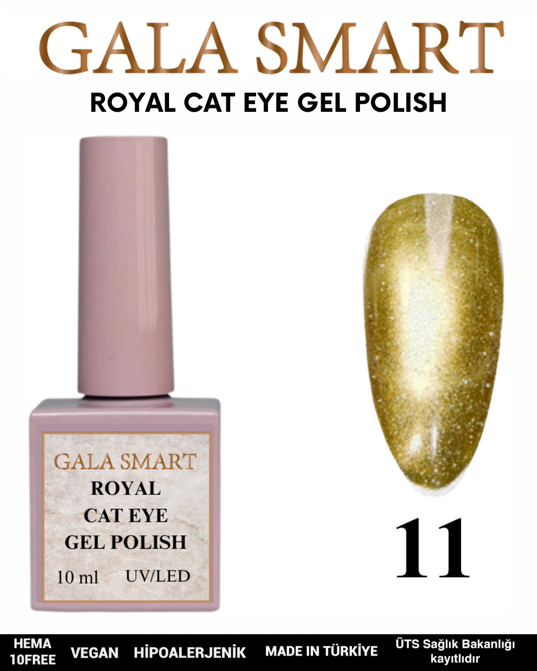 Royal Cat Eye Gel Polish No: 11 resmi