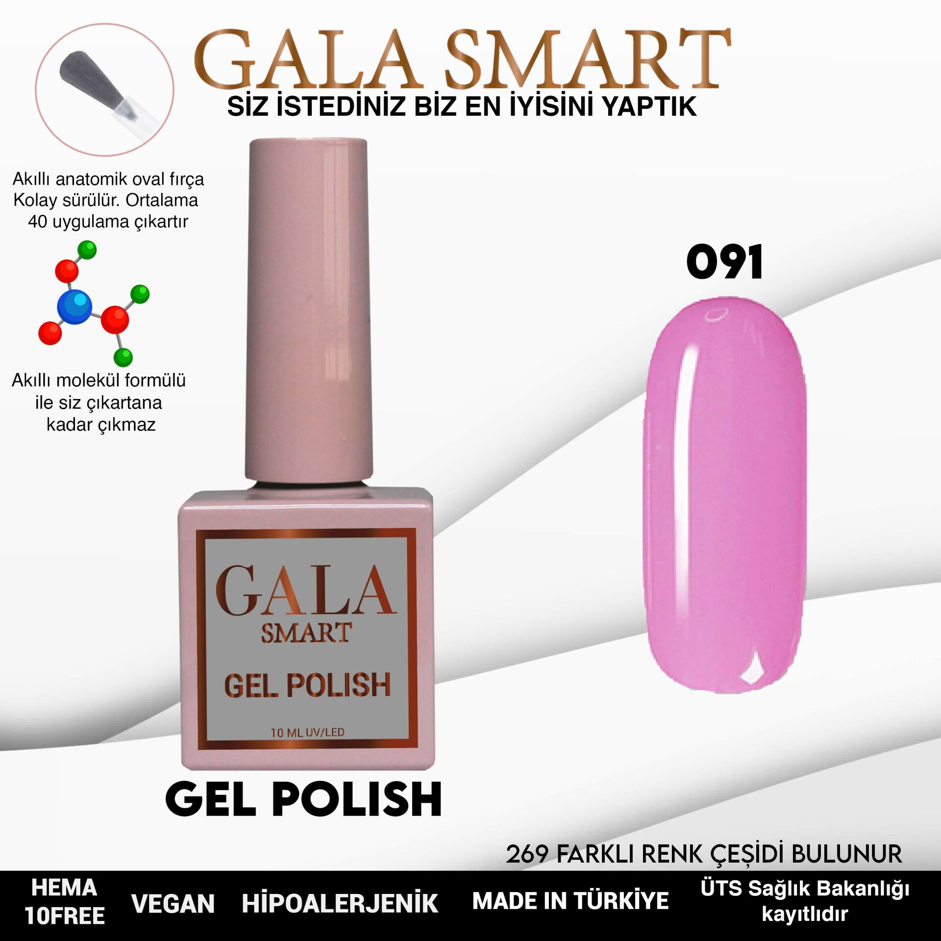 Classic Gel Polish No: 091 resmi
