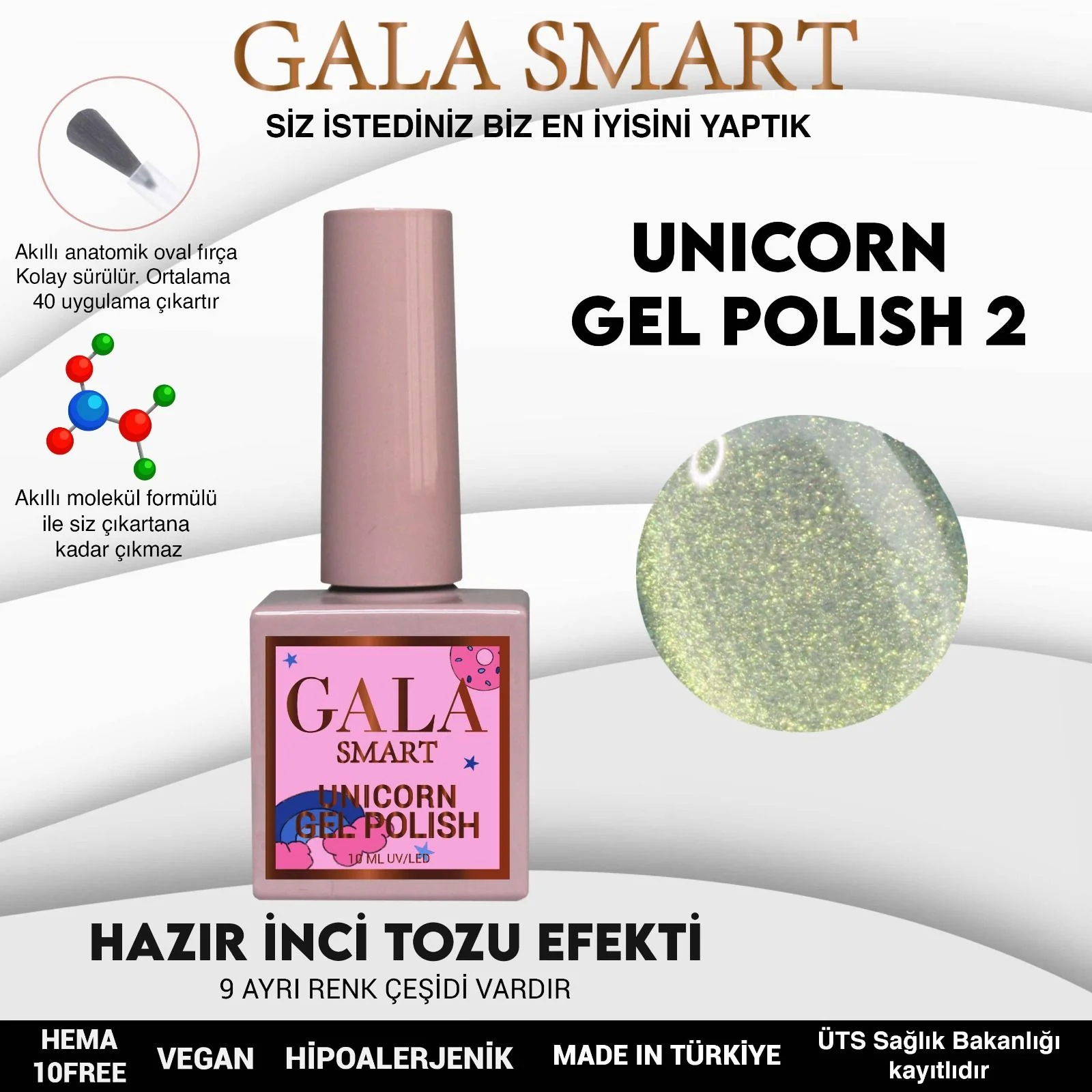 Unicorn Gel Polish No: U2 resmi