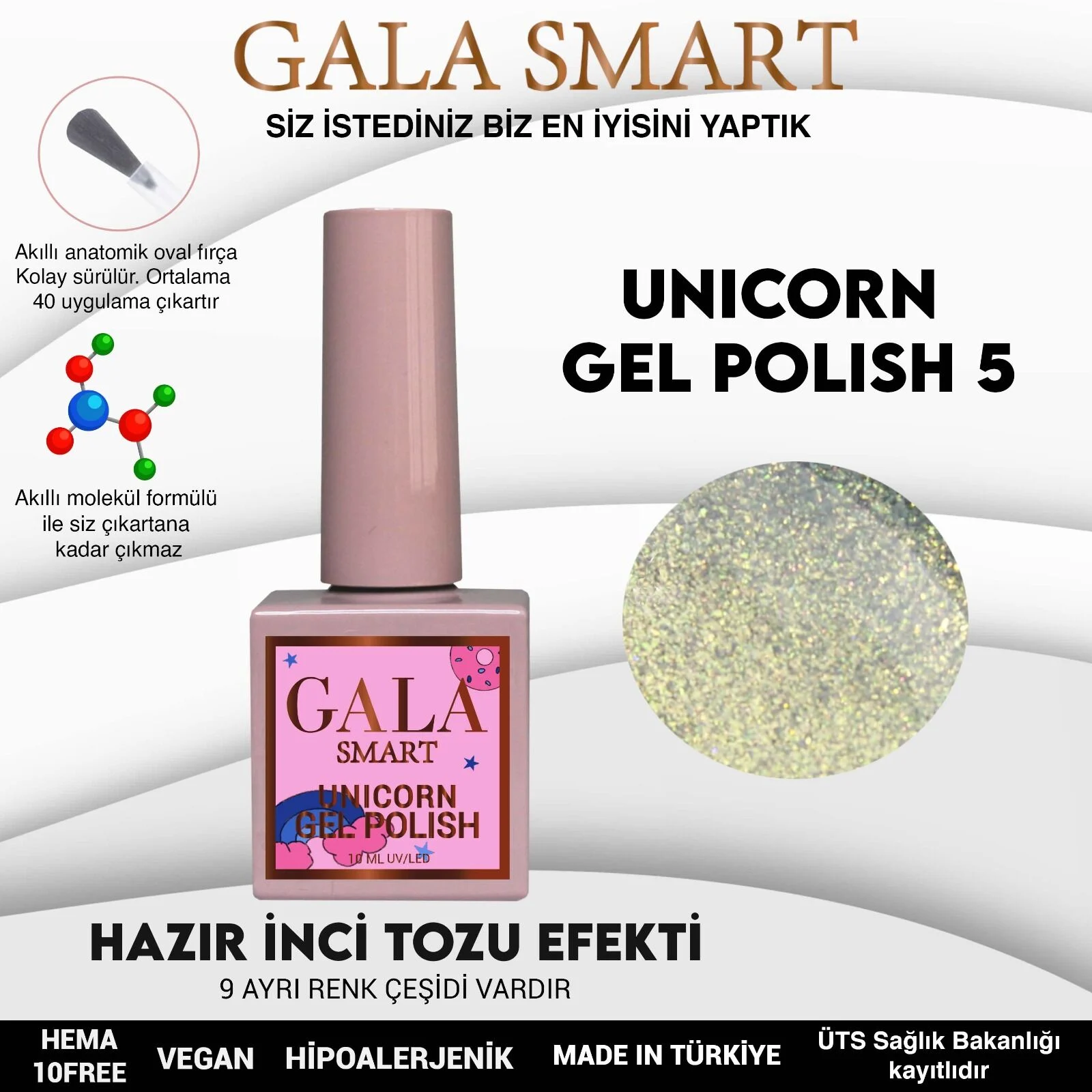Unicorn Gel Polish No: U5 resmi