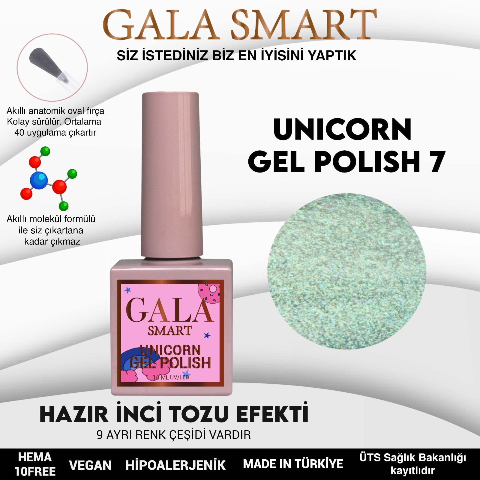 Unicorn Gel Polish No: U7 resmi